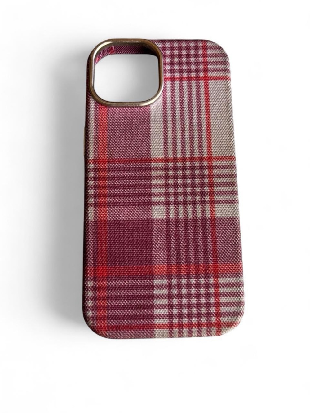 Heyday Cranberry Fizz Plaid iPhone Case 17e/16e/15/14/13